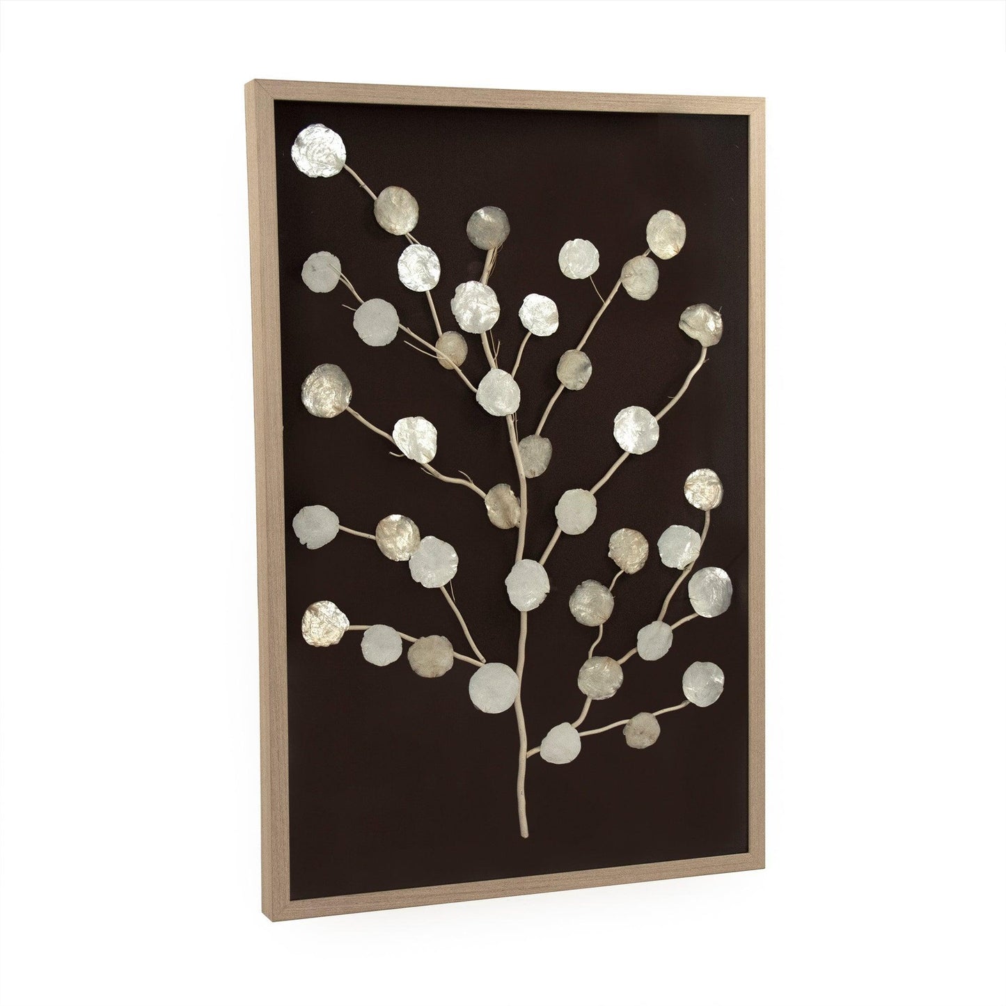 Abstract Mother of Pearl Tree Wall Art ZEN40357 FredCo