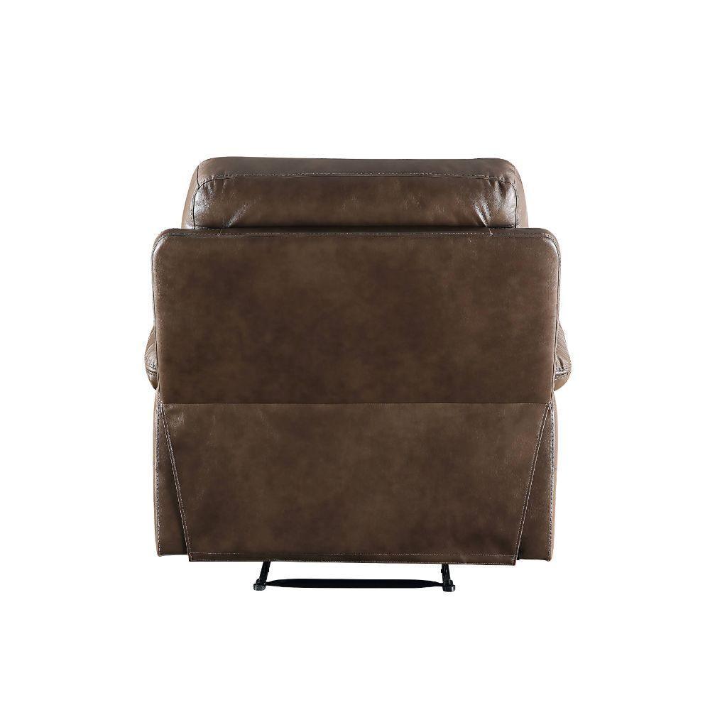 ACME Aashi Recliner , Brown Leather-Gel Match FredCo