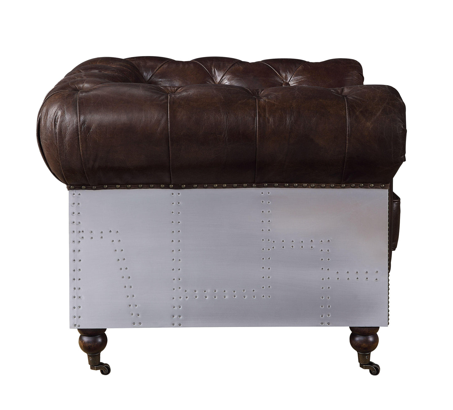 ACME Aberdeen Chair, Vintage Brown Top Grain Leather FredCo
