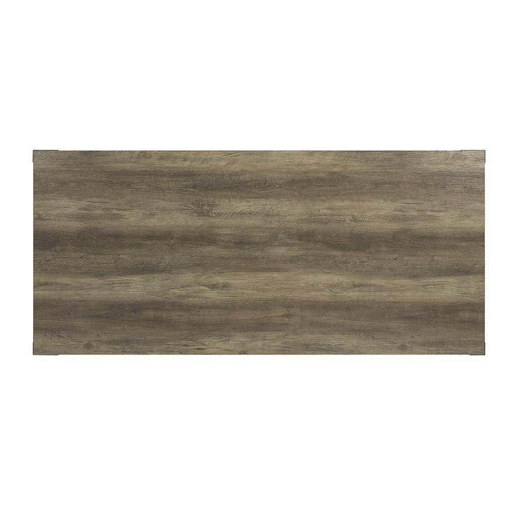 ACME Abiram Dining Table, Rustic Oak Finish FredCo