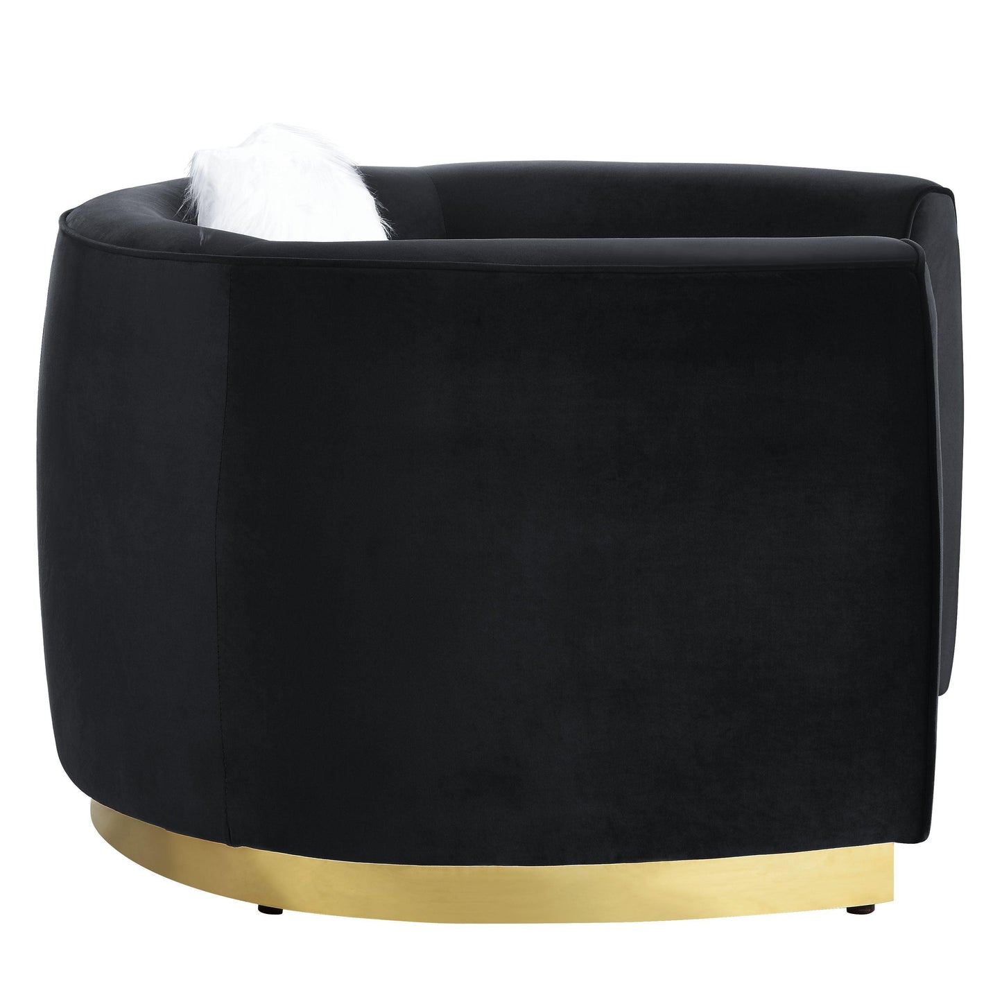 ACME Achelle Chair w/pillow, Black Velvet FredCo