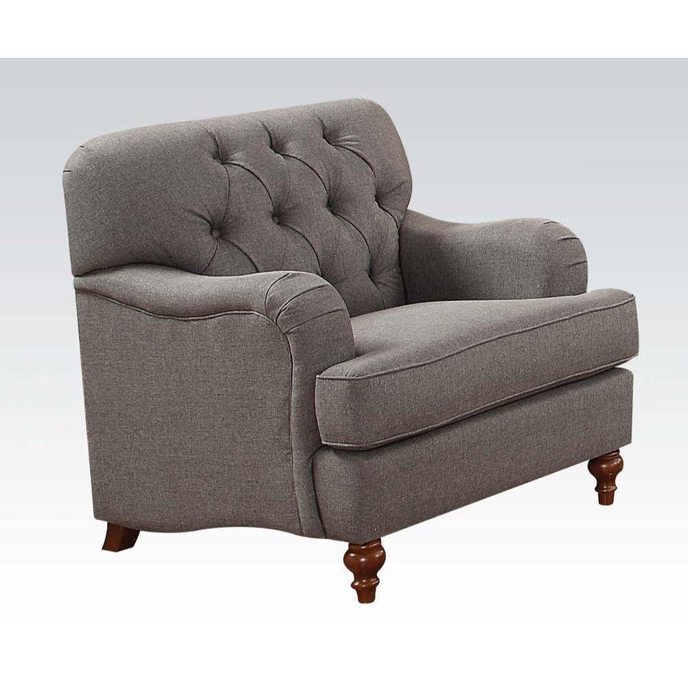 ACME Alianza Chair, Dark Gray Fabric FredCo