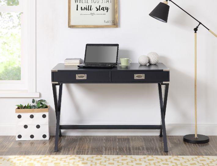 ACME Amenia Writing Desk, Charcoal Finish FredCo