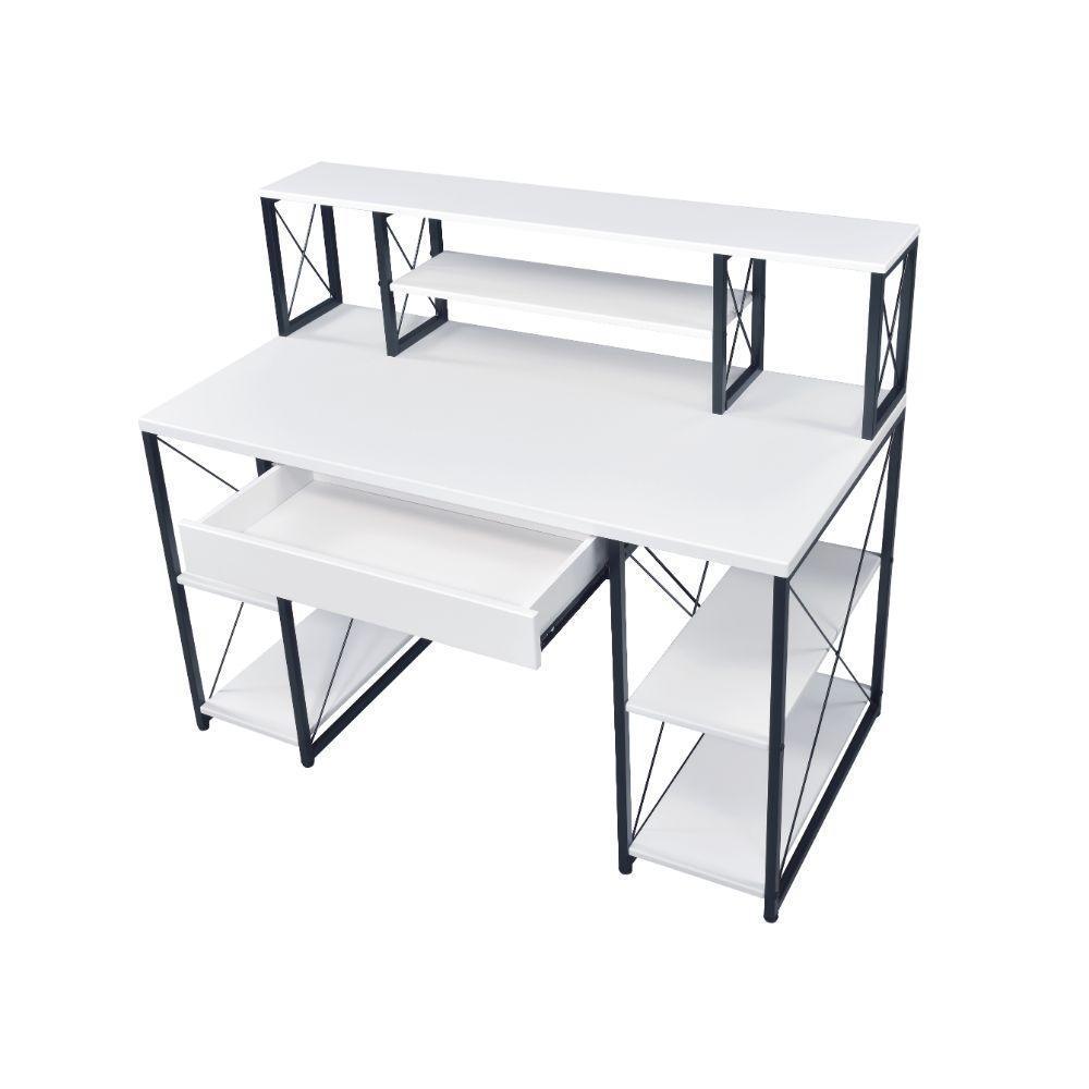 ACME Amiel Music Recording Studio Desk, White & Black FredCo