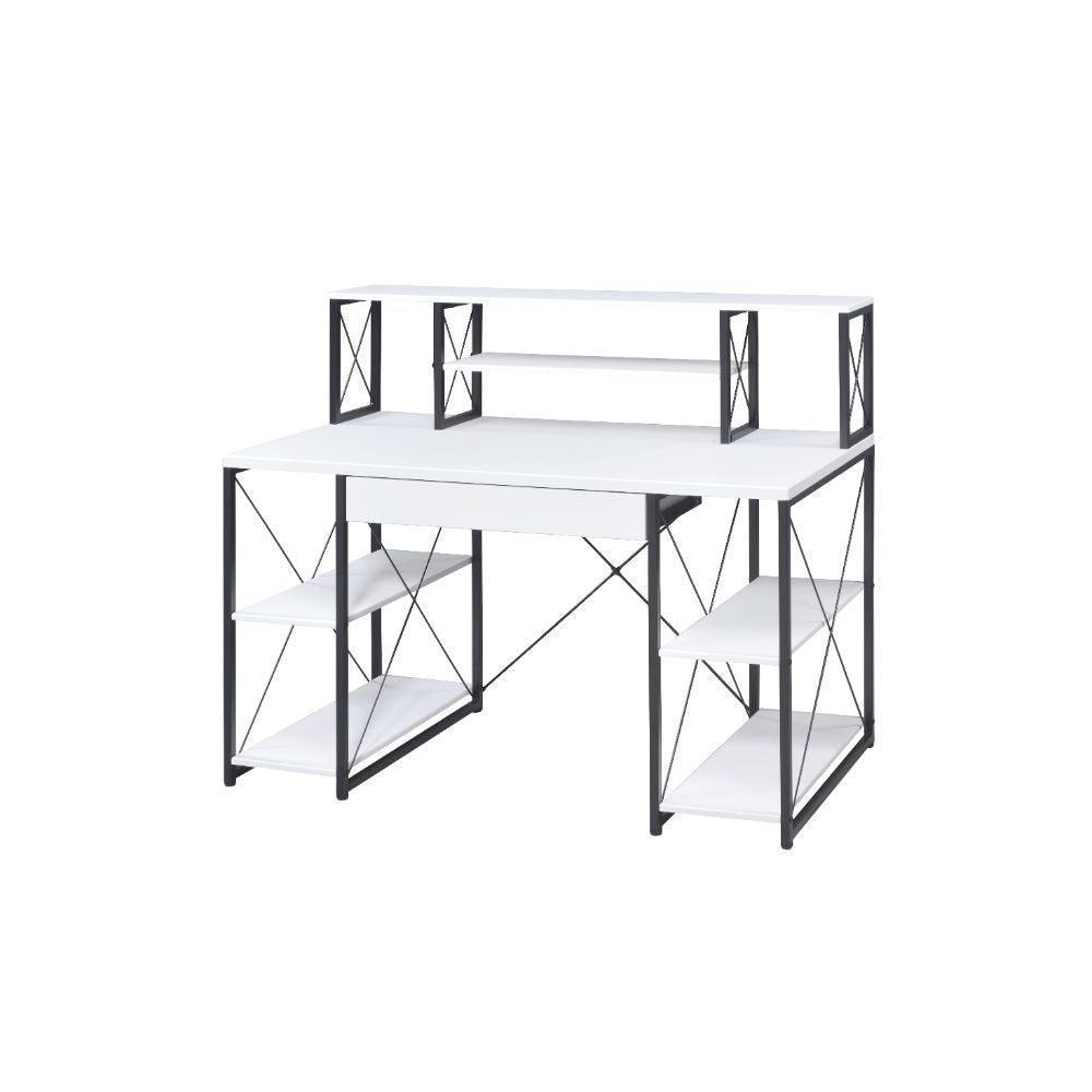 ACME Amiel Music Recording Studio Desk, White & Black FredCo