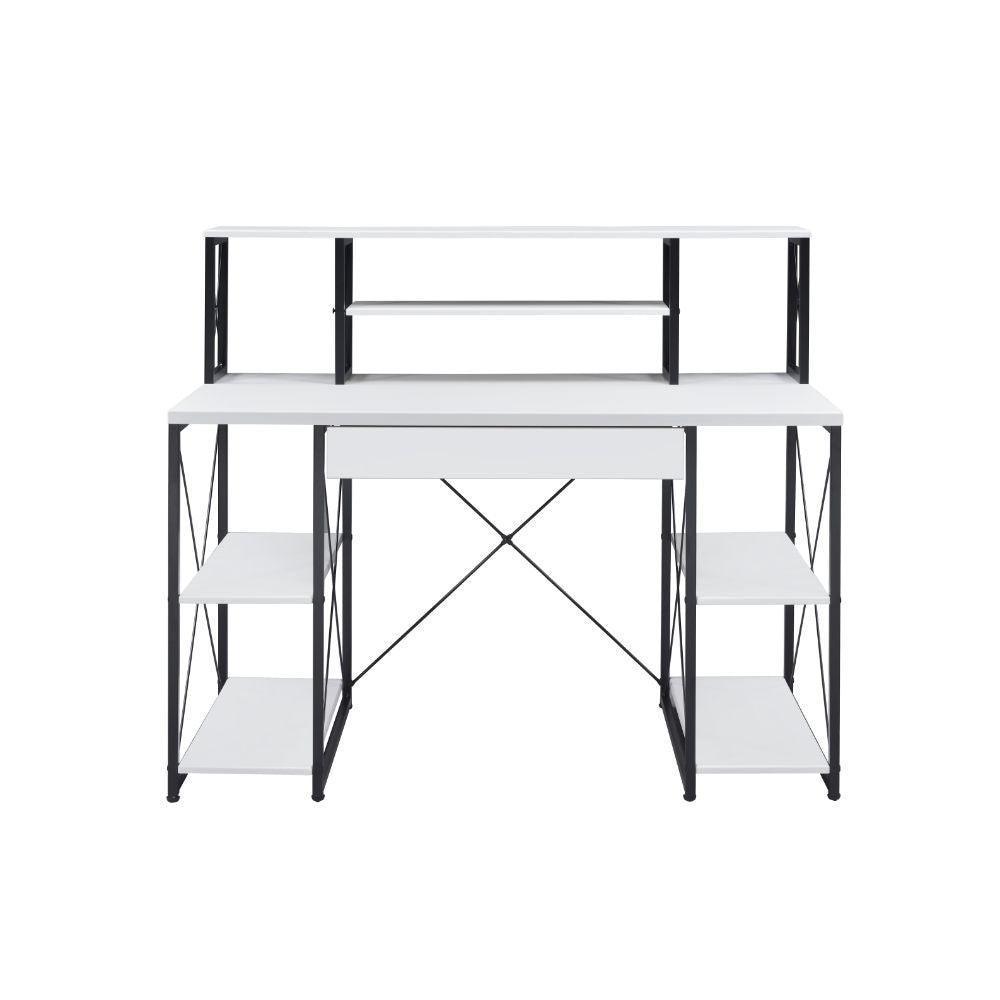 ACME Amiel Music Recording Studio Desk, White & Black FredCo