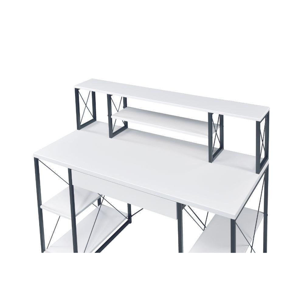 ACME Amiel Music Recording Studio Desk, White & Black FredCo