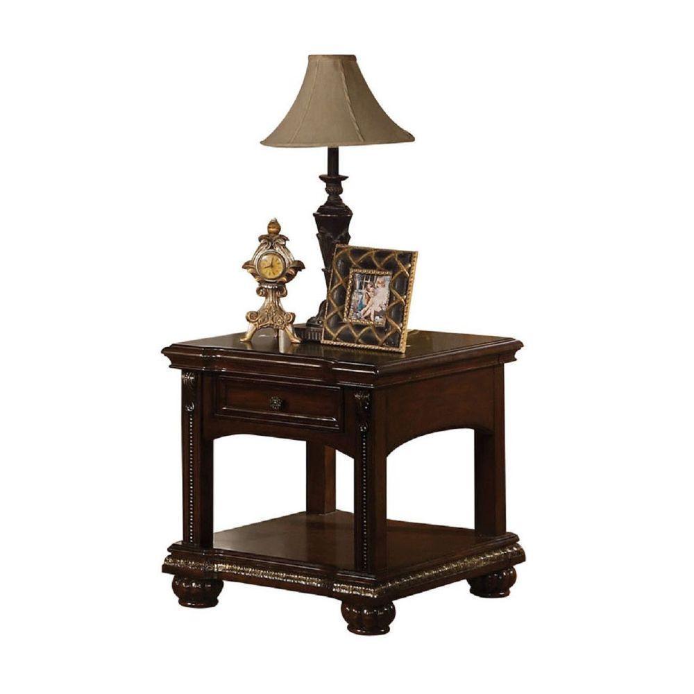 ACME Anondale End Table, Cherry FredCo