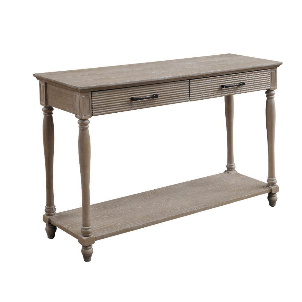 ACME Ariolo Sofa Table, Antique White FredCo