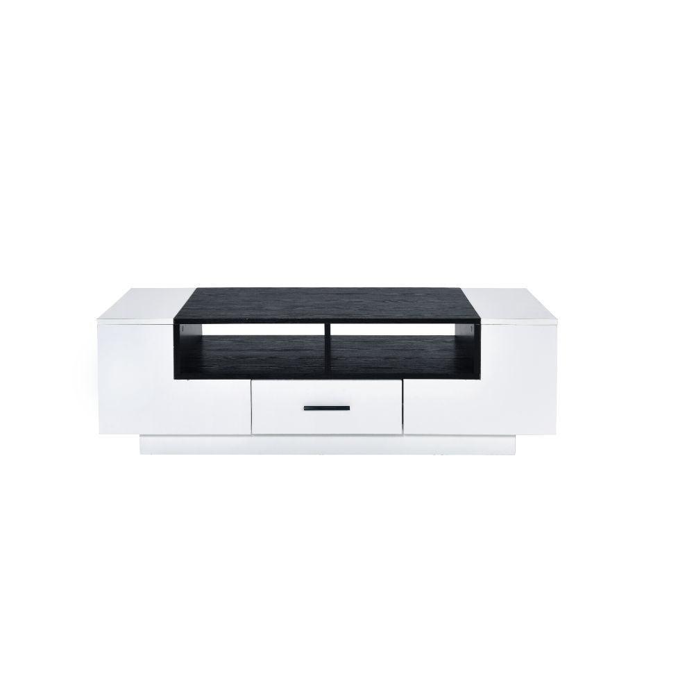 ACME Armour Coffee Table, White & Black FredCo
