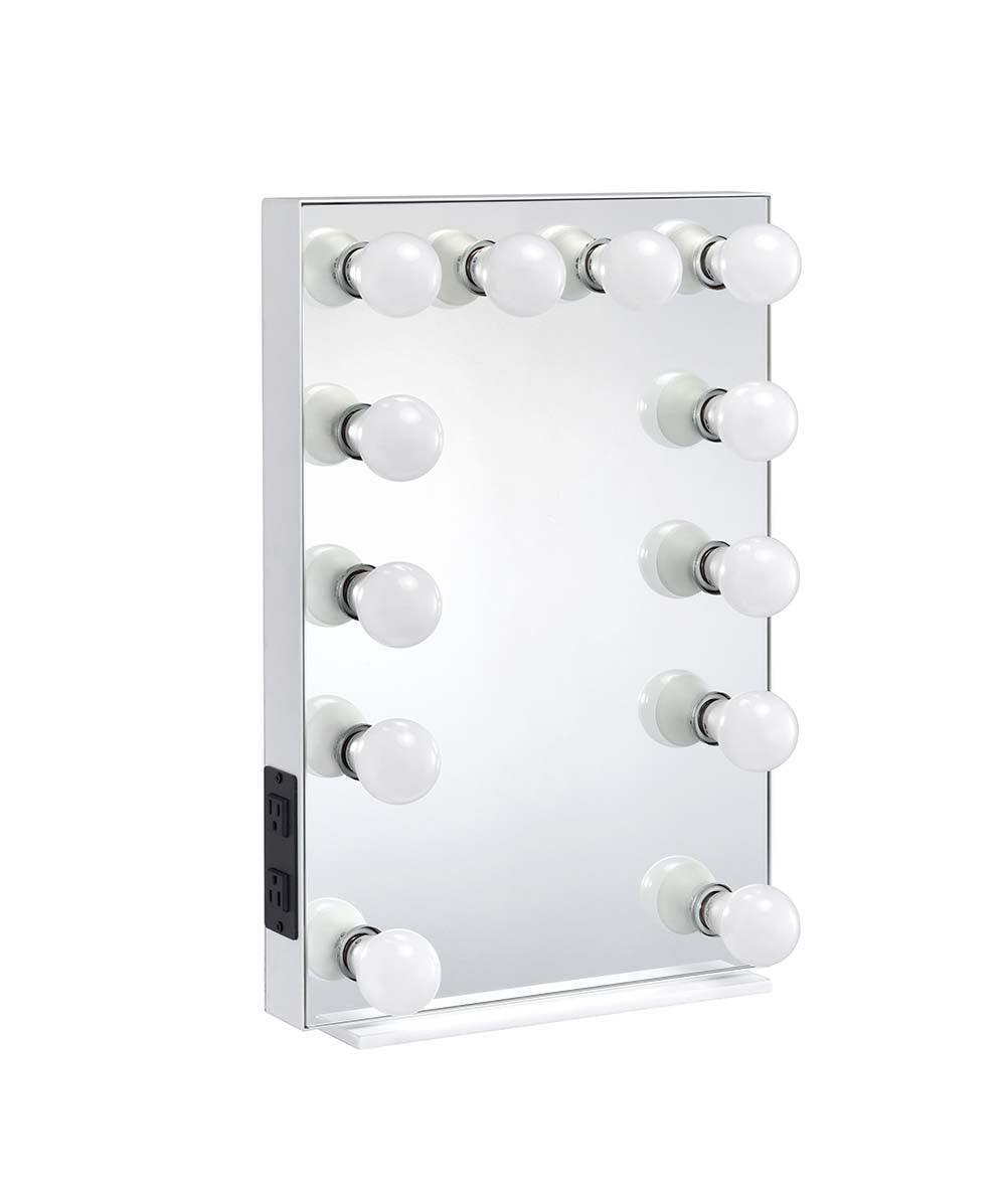 ACME Asa Accent Mirror, White Finish FredCo