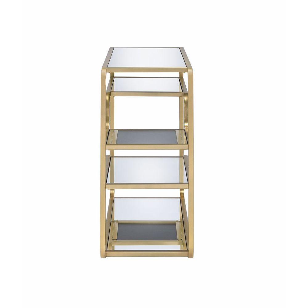 ACME Astrid Sofa Table, Gold & Mirror FredCo