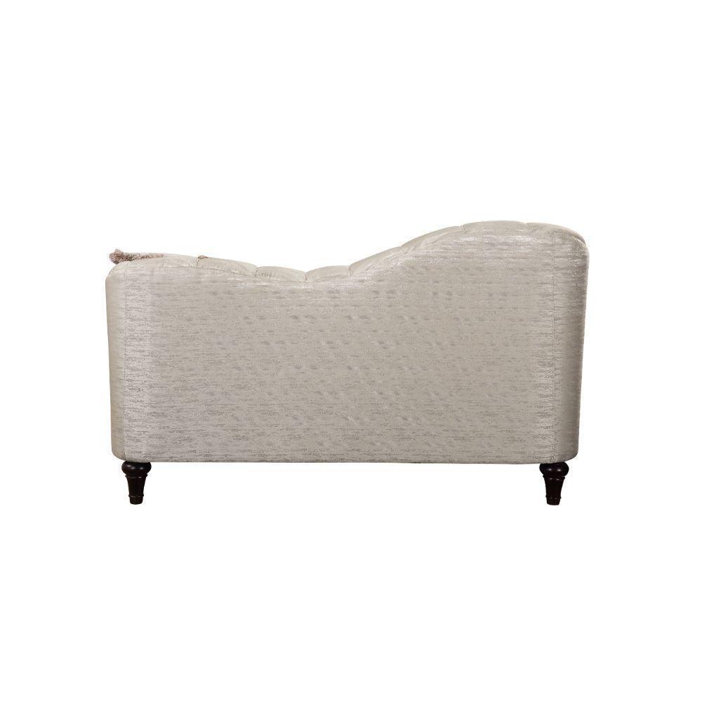 ACME Athalia Loveseat w/3 Pillows, Shimmering Pearl FredCo