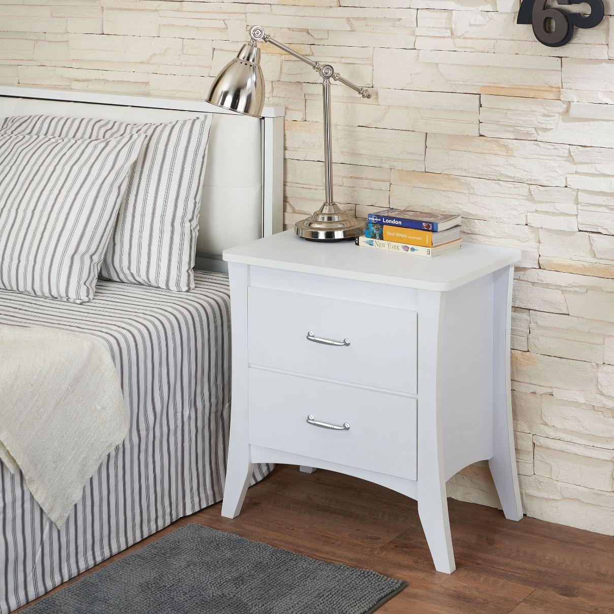 ACME Babb Accent Table, White FredCo