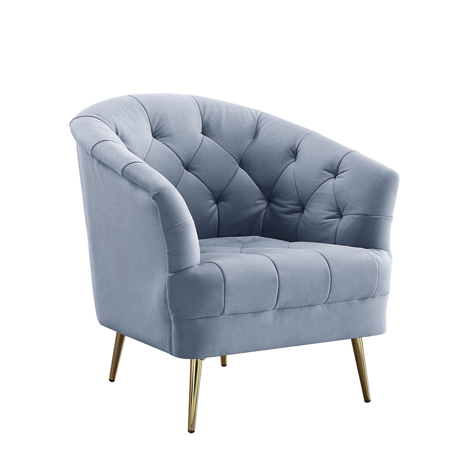 ACME Bayram Chair, Light Gray Velvet FredCo