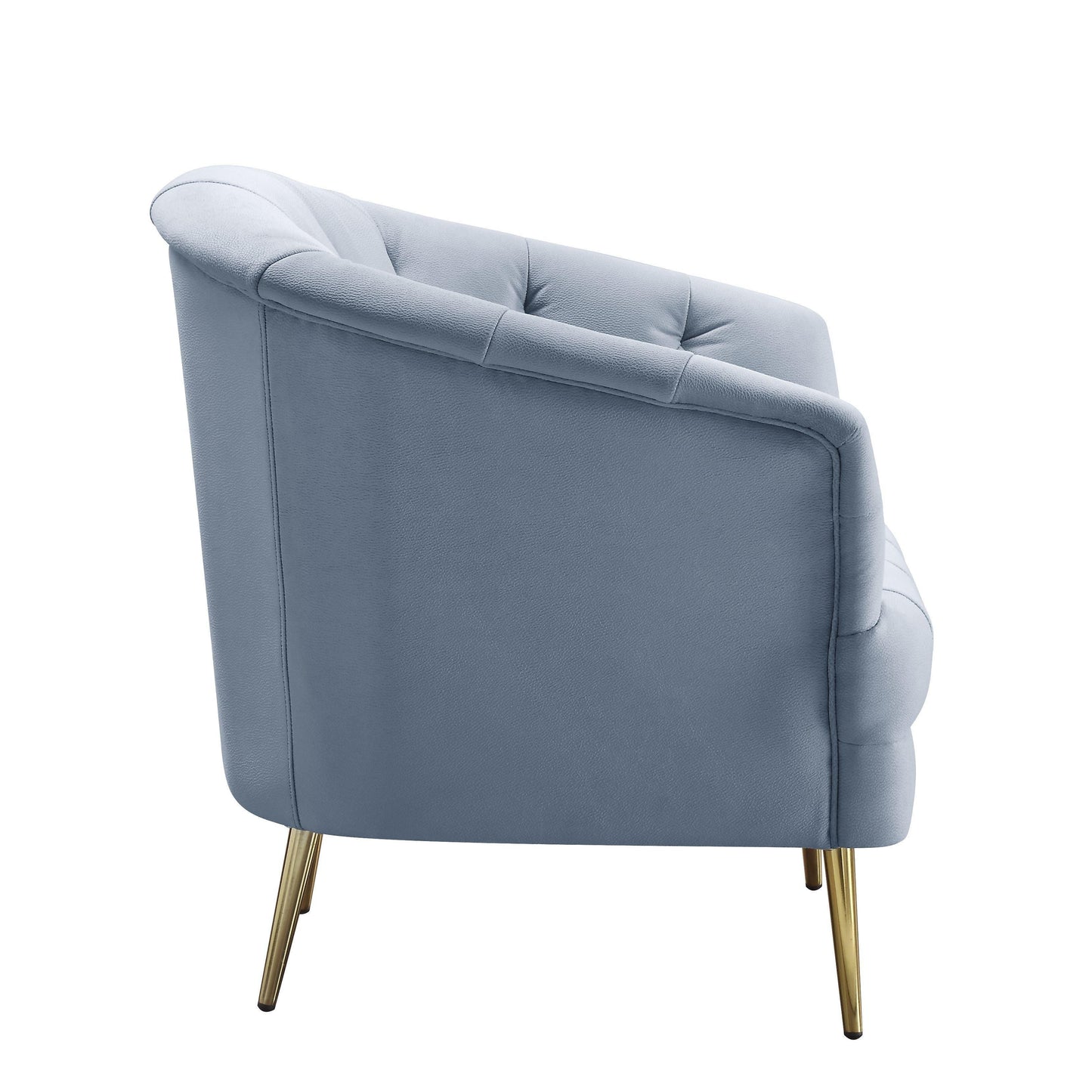 ACME Bayram Chair, Light Gray Velvet FredCo