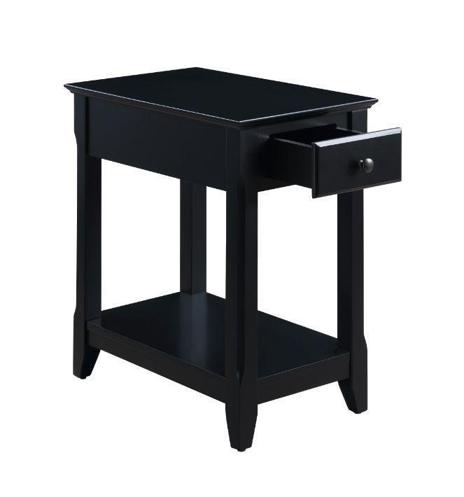 ACME Bertie Accent Table, Black Finish FredCo