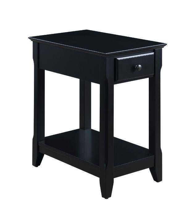 ACME Bertie Accent Table, Black Finish FredCo