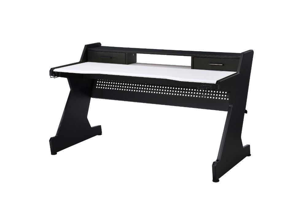 ACME Bigga Gaming Table, Black & White Finish FredCo