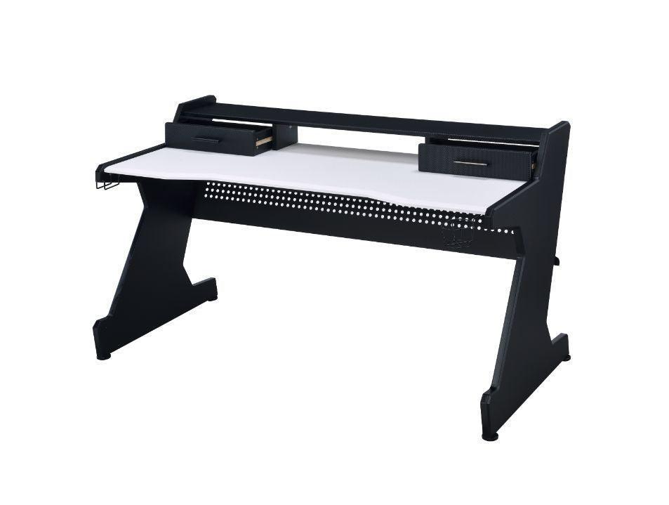 ACME Bigga Gaming Table, Black & White Finish FredCo