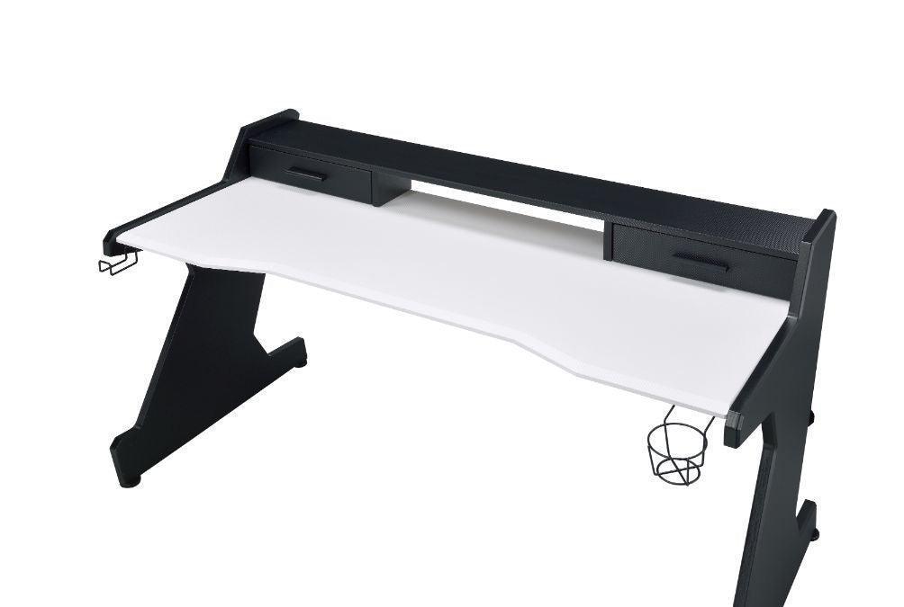 ACME Bigga Gaming Table, Black & White Finish FredCo
