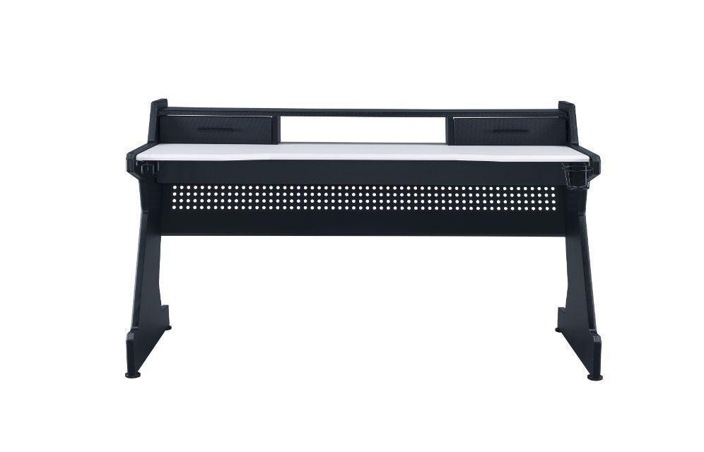 ACME Bigga Gaming Table, Black & White Finish FredCo