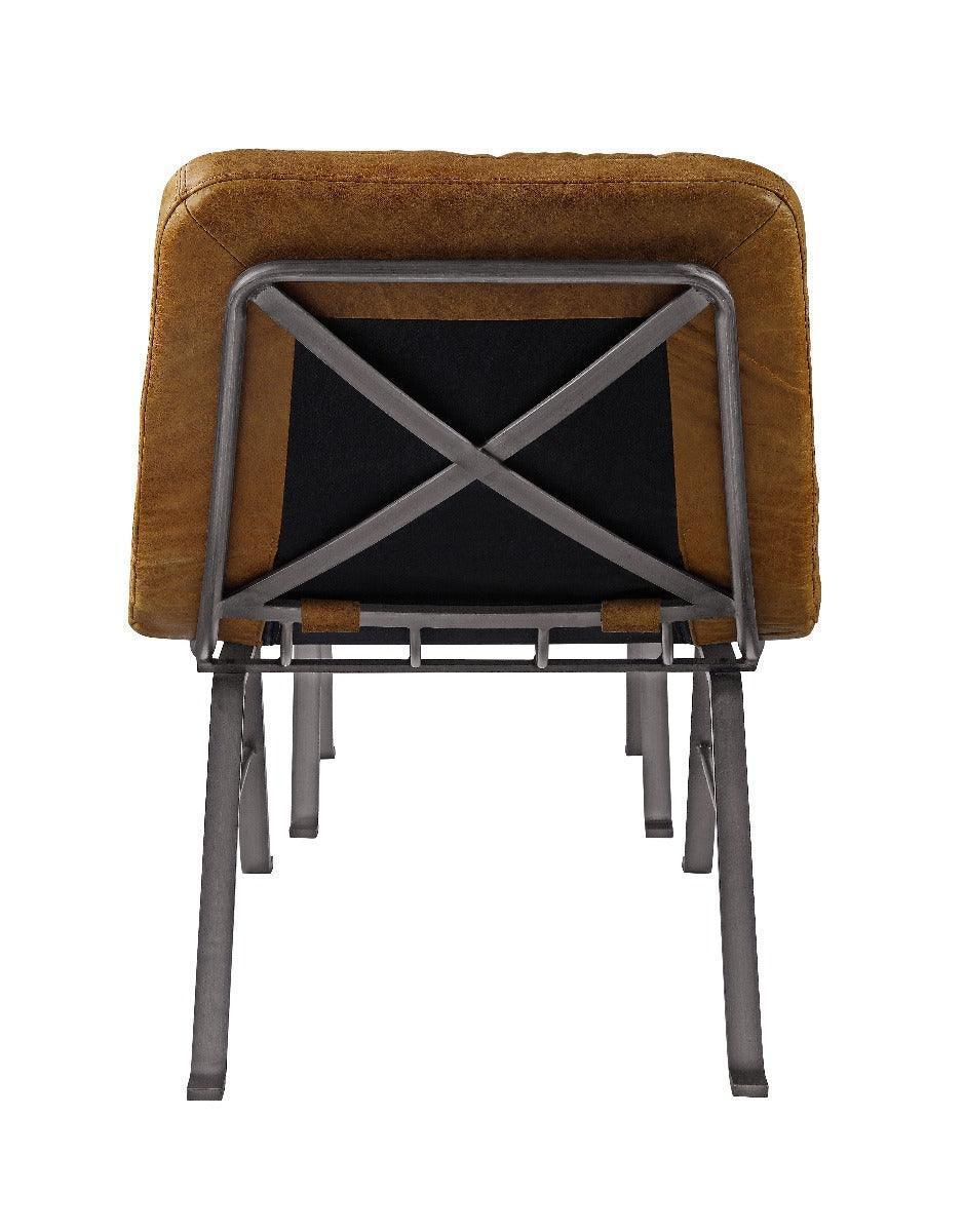 ACME Bison Accent Chair, Toffee Top Grain Leather FredCo