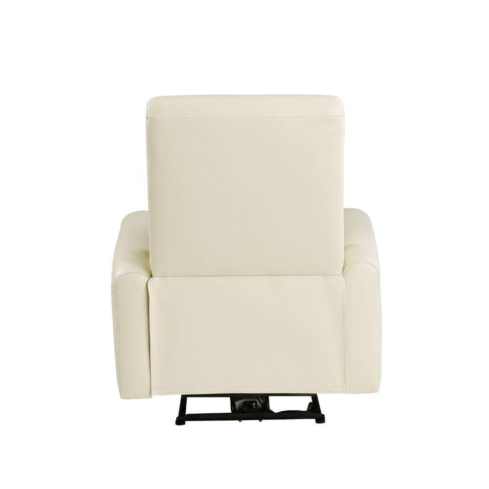 ACME Blane Recliner (Power Motion), Beige Top Grain Leather Match FredCo