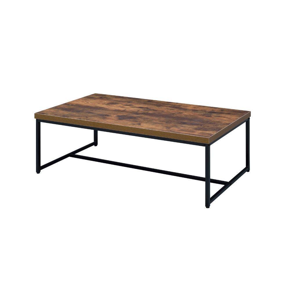 ACME Bob Coffee Table, Weathered Oak & Black FredCo