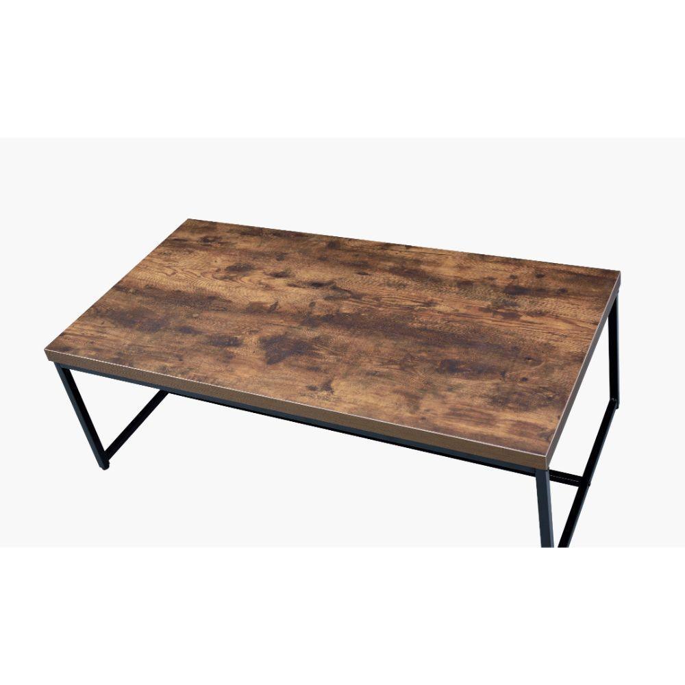 ACME Bob Coffee Table, Weathered Oak & Black FredCo