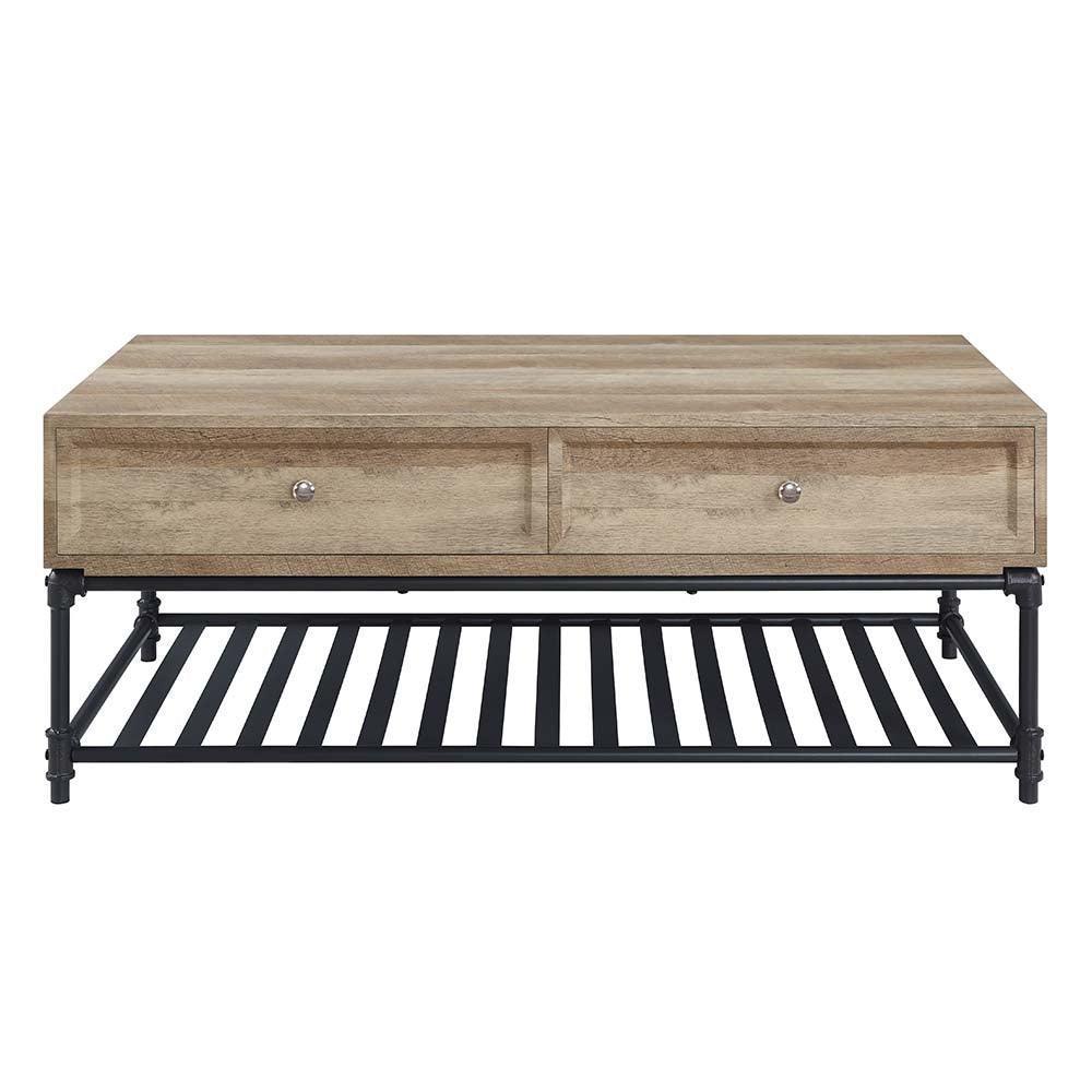 ACME Brantley Coffee Table, Oak & Sandy Black FredCo
