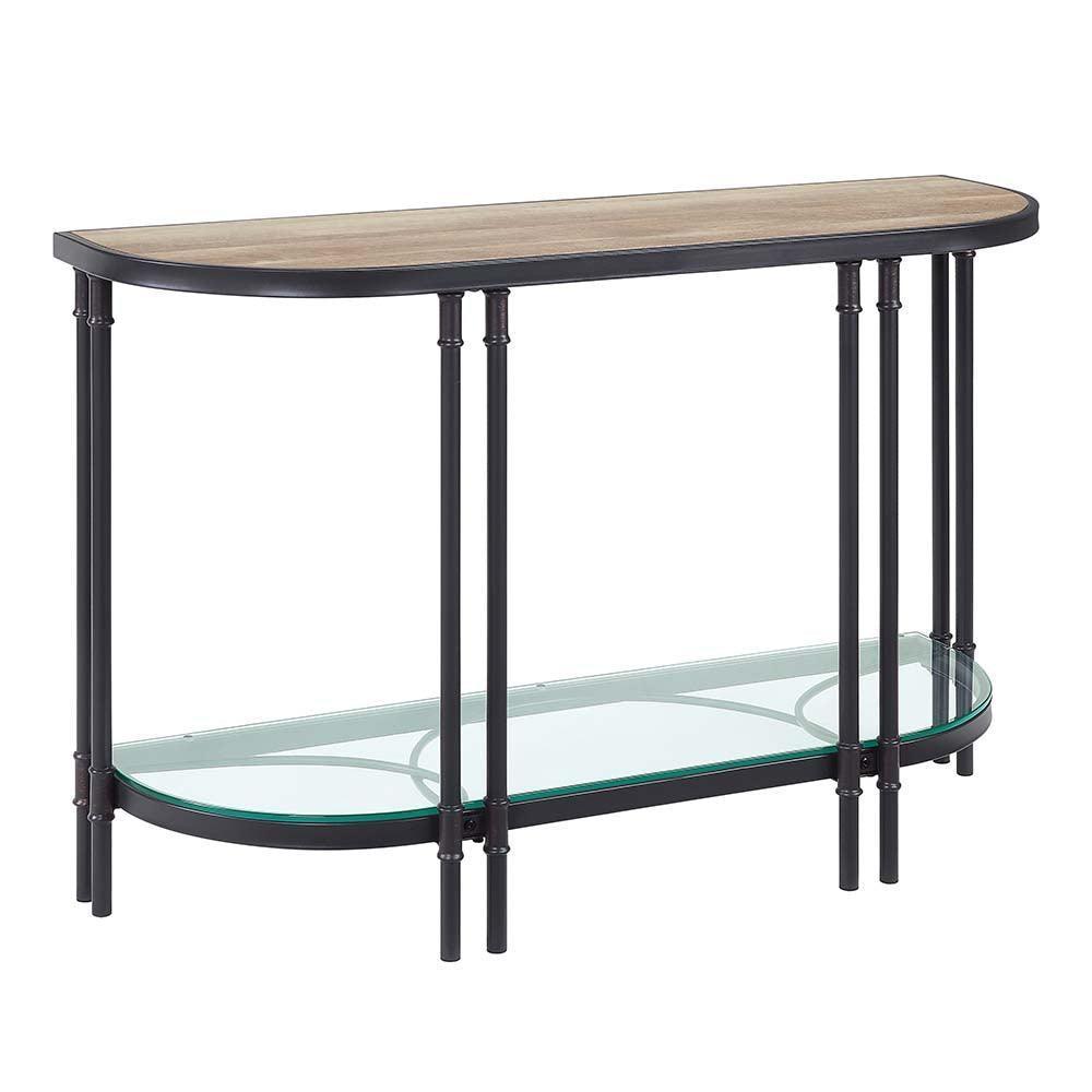 ACME Brantley Sofa Table, Oak & Sandy Black Finish FredCo