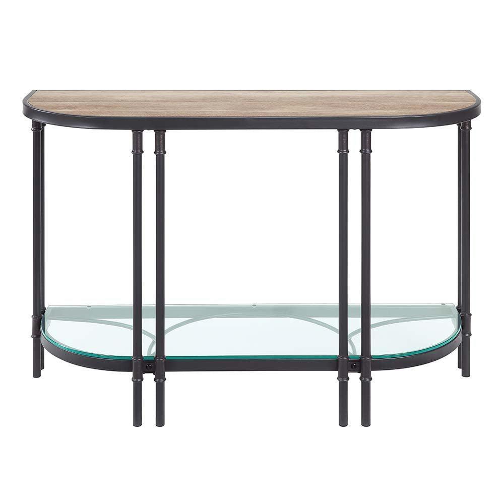 ACME Brantley Sofa Table, Oak & Sandy Black Finish FredCo
