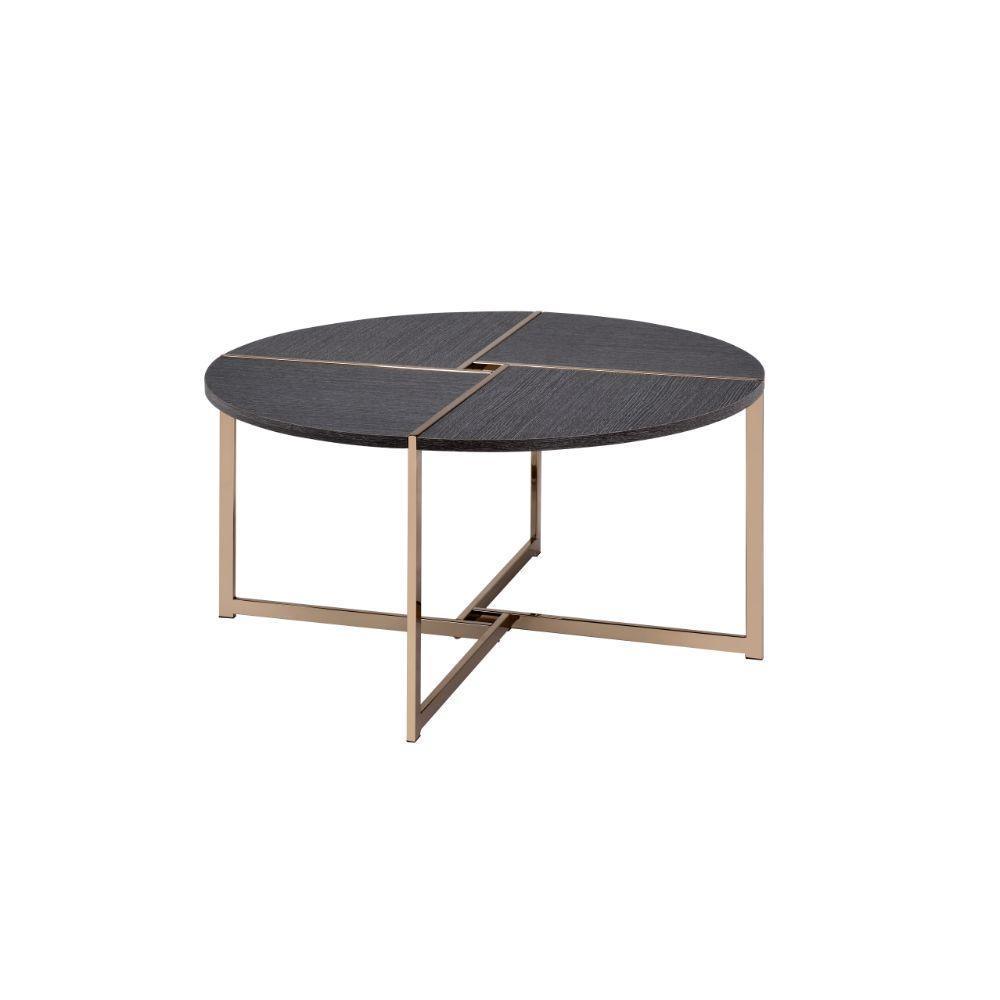 ACME Bromia Coffee Table, Black & Champagne FredCo