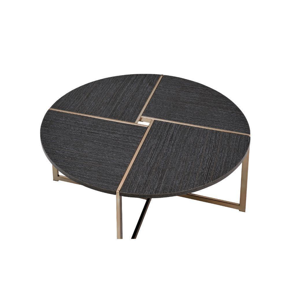 ACME Bromia Coffee Table, Black & Champagne FredCo