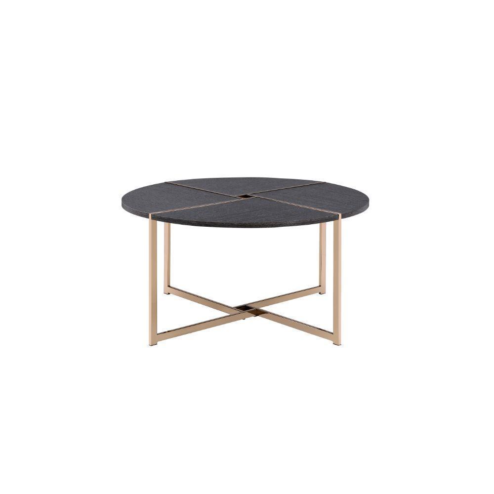 ACME Bromia Coffee Table, Black & Champagne FredCo