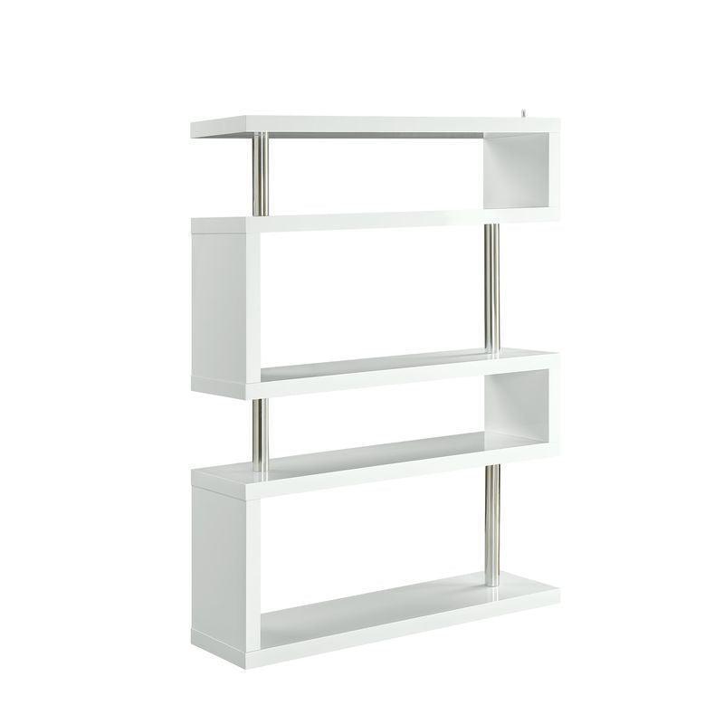 ACME Buck II Bookcase, White Finish FredCo