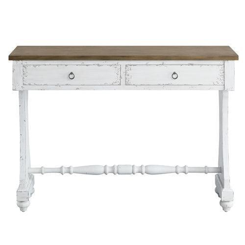 ACME Carminda Console Table, Antique White Finish FredCo
