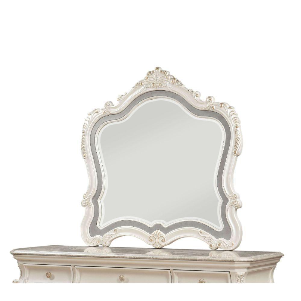 ACME Chantelle Mirror, Pearl White FredCo