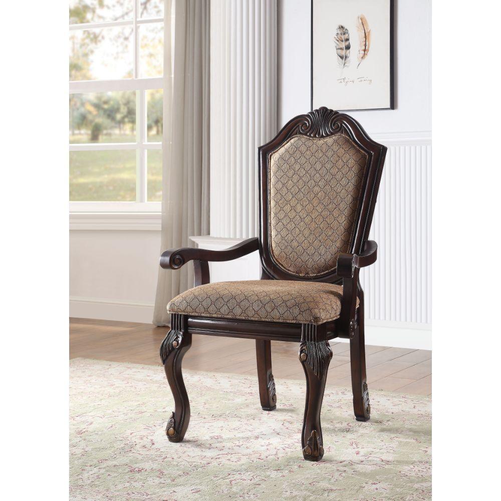 ACME Chateau De Ville Arm Chair (Set-2), Espresso FredCo