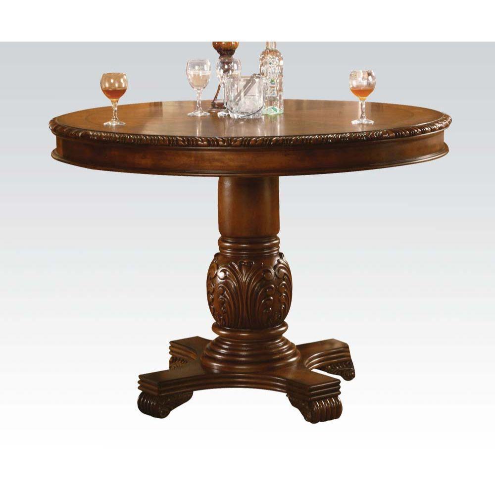 ACME Chateau De Ville Counter Height Table, Cherry 4082 FredCo