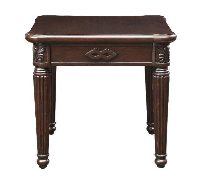 ACME Chateau De Ville End Table, Espresso Finish FredCo