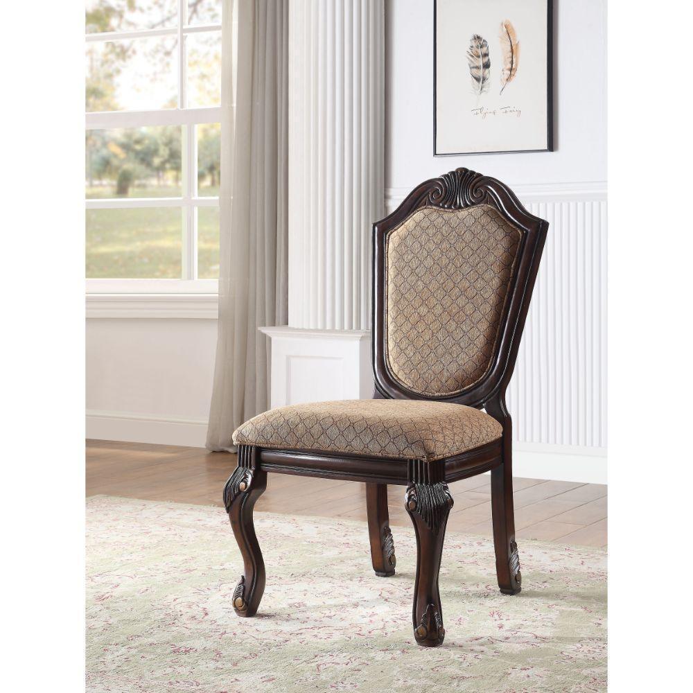 ACME Chateau De Ville Side Chair (Set-2), Espresso FredCo