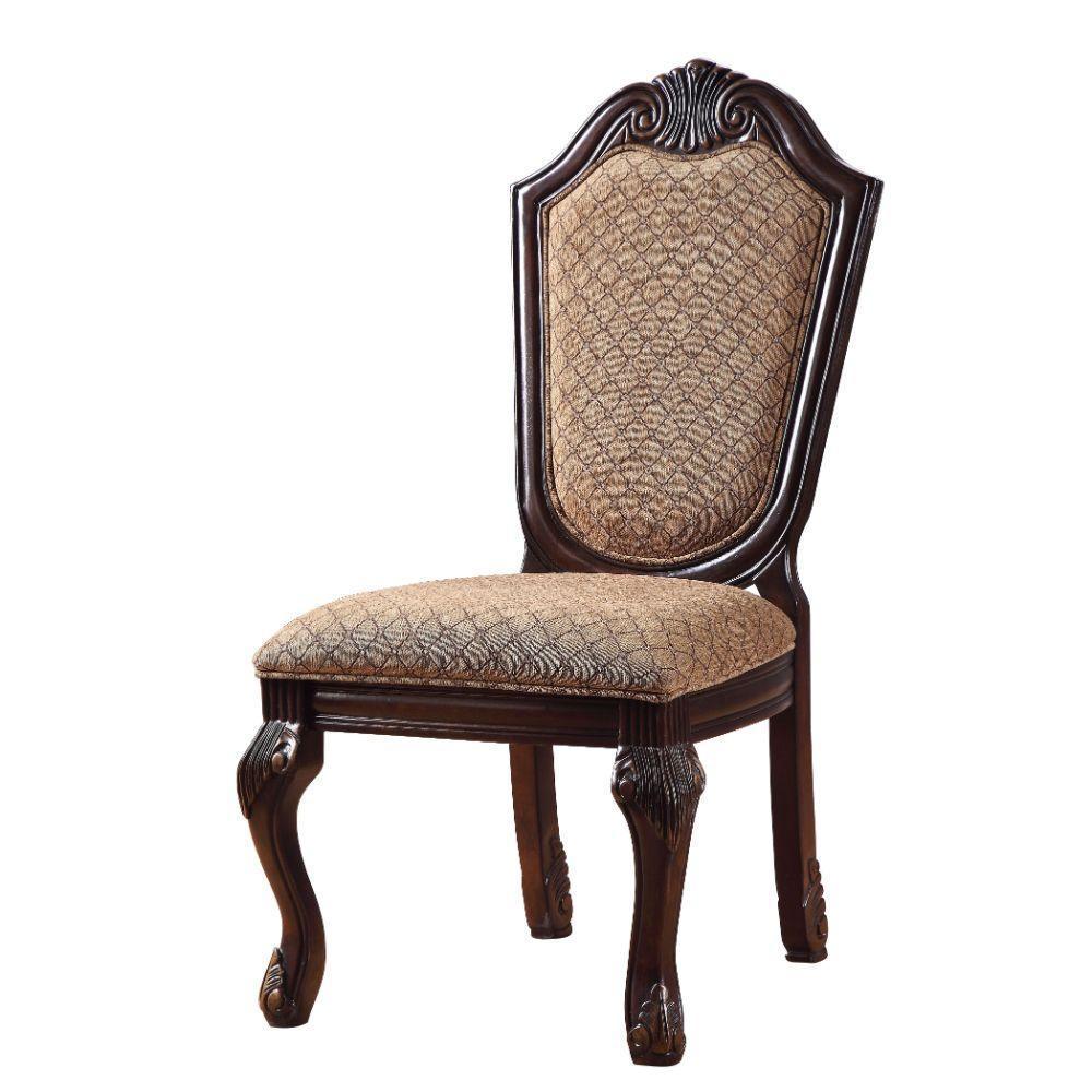 ACME Chateau De Ville Side Chair (Set-2), Espresso FredCo