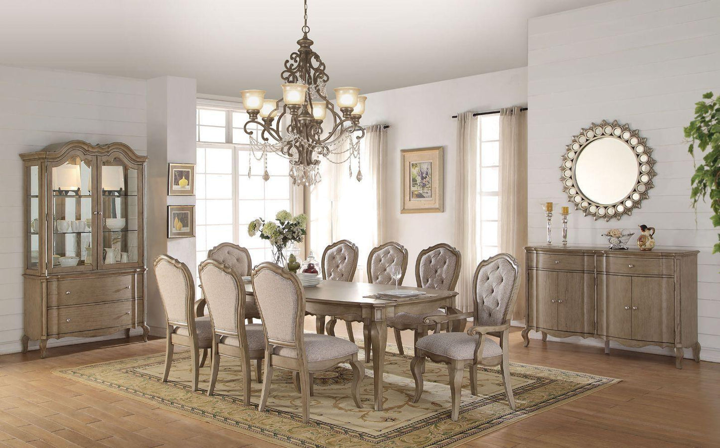 ACME Chelmsford Dining Table, Antique Taupe FredCo