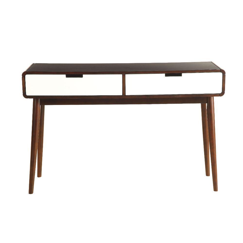 ACME Christa Sofa Table, Espresso & White FredCo