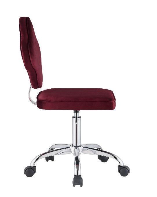 ACME Clover Office Chair, Red Velvet FredCo