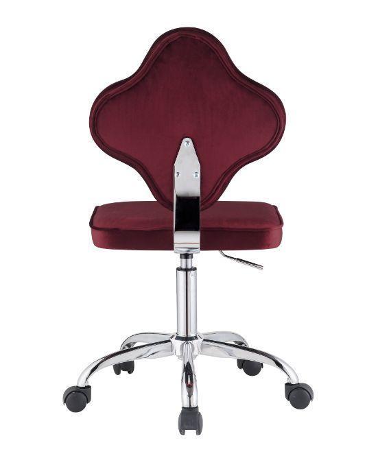 ACME Clover Office Chair, Red Velvet FredCo
