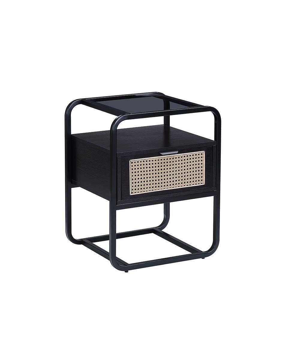 ACME Colson Accent Table , Black Finish FredCo
