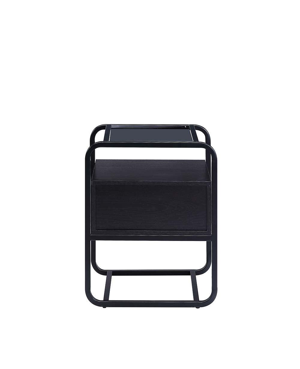 ACME Colson Accent Table , Black Finish FredCo